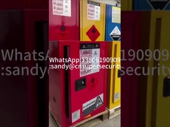 Barrel verticale, armadietto di deposito infiammabile pericoloso, completamente saldato, 60 galloni.