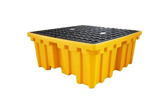 comprare Pallet IBC a base gialla con tappo di scarico Soluzione di stoccaggio a granello durevole e affidabile fabbricazione online