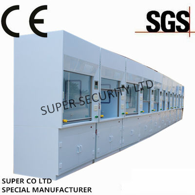 comprare Poli cappuccio/armadietto chimici canalizzati del vapore del laboratorio della tavola di lavoro con il vetro temperato per le prove, uso del laboratorio per il Sudamerica fabbricazione online